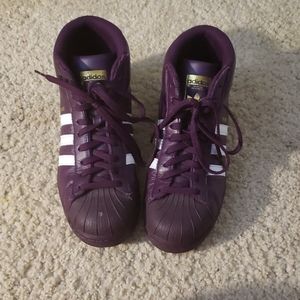 Purple Adidas pro model